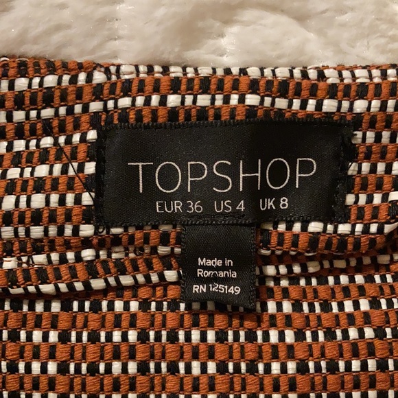TOP SHOP MINI SKIRT SIZE 4 - Picture 4 of 5